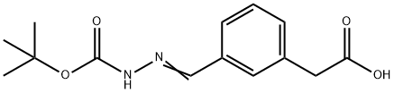 [3-(TERT-BUTOXYCARBONYLAMINO-IMINO-METHYL)-PHENYL]-ACETIC ACID Structure