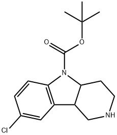 8-CHLORO-2,3,4,4A,5,9B-HEXAHYDRO-1H-PYRIDO[4,3-B]INDOLE Struktur
