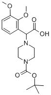 2-(4-BOC-PIPERAZINYL)-2-(2,3-DIMETHOXY-PHENYL)ACETIC ACID Struktur