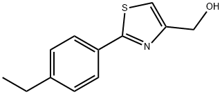 [2-(4-ETHYL-PHENYL)-THIAZOL-4-YL]-METHANOL Struktur
