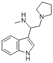 [1-(1H-INDOL-3-YL)-2-PYRROLIDIN-1-YL-ETHYL]-METHYL-AMINE Struktur