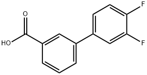 3-BIPHENYL-3',4'-DIFLUORO-CARBOXYLIC ACID Struktur