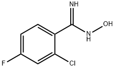 BENZENECARBOXIMIDAMIDE,2-CHLORO-4-FLUORO-N-HYDROXY- Struktur