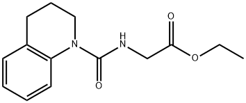 GLYCINE, N-[(3,4-DIHYDRO-1(2H)-QUINOLINYL)CARBONYL]-, ETHYL ESTER Struktur