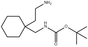 2-(1-N-BOC-AMINOMETHYL-CYCLOHEXYL)-ETHYLAMINE, 886362-17-0, 結(jié)構(gòu)式
