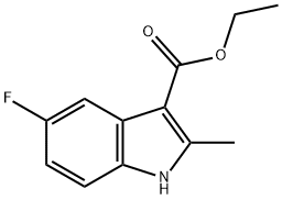 5-FLUORO-2-METHYLINDOLE-3-CARBOXYLIC ACID ETHYL ESTER Struktur