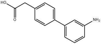 4-BIPHENYL-3'-AMINO-ACETIC ACID Struktur