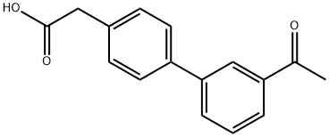 4-BIPHENYL-3'-ACETYL-ACETIC ACID Struktur