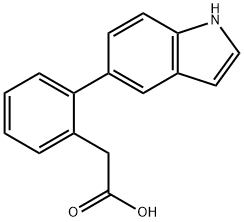 2-(5'-INDOLE)PHENYL ACETIC ACID Struktur