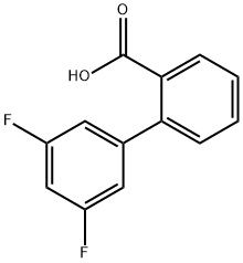 2-BIPHENYL-3',5'-DIFLUORO-CARBOXYLIC ACID Struktur