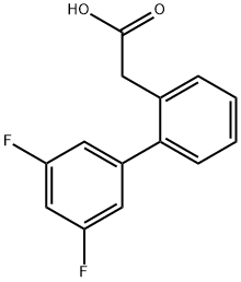 2-BIPHENYL-3',5'-DIFLUORO-ACETIC ACID Struktur
