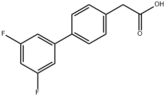4-BIPHENYL-3',5'-DIFLUORO-ACETIC ACID Struktur
