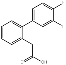 2-BIPHENYL-3',4'-DIFLUORO-ACETIC ACID Struktur