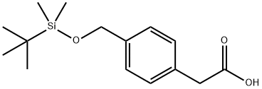 [4-(TERT-BUTYL-DIMETHYL-SILANYLOXYMETHYL)PHENYL]-ACETIC ACID Struktur