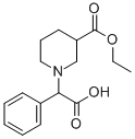 1-(CARBOXY-PHENYL-METHYL)-PIPERIDINE-3-CARBOXYLIC ACID ETHYL ESTER Struktur