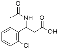 N-ACETYL-2-(2-CHLOROPHENYL)-DL-BETA-ALANINE Struktur