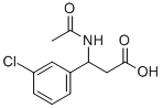 N-ACETYL-2-(3-CHLOROPHENYL)-DL-BETA-ALANINE Struktur
