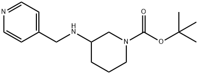1-BOC-3-N-(PYRIDIN-4-YLMETHYL)-AMINO-PIPERIDINE Struktur