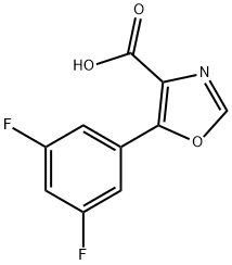 5-(3,5-二氟苯基)-4-噁唑羧酸, 887267-63-2, 結(jié)構(gòu)式