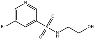 5-broMo-N-(2-hydroxyethyl)pyridine-3-sulfonaMide Struktur
