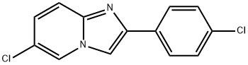 6-Chloro-2-(4-chlorophenyl)imidazo[1,2-α]pyridine Struktur