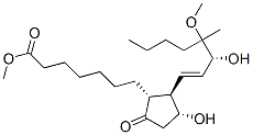 (1R,2R,3R)-3-ヒドロキシ-2-[(1E,3R)-3-ヒドロキシ-4-メトキシ-4-メチル-1-オクテニル]-5-オキソシクロペンタンヘプタン酸メチル 化學(xué)構(gòu)造式