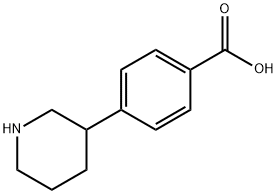 3-(4-CARBOXYPHENYL)PIPERIDINE Struktur