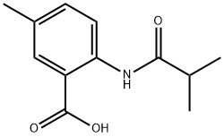 2-異丁酰氨基-5-甲基苯甲酸 結(jié)構(gòu)式