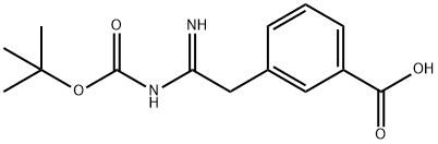 3-(2-TERT-BUTOXYCARBONYLAMINO-2-IMINO-ETHYL)-BENZOIC ACID Structure