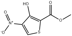 2-Thiophenecarboxylicacid,3-hydroxy-4-nitro-,methylester(7CI,9CI) Struktur