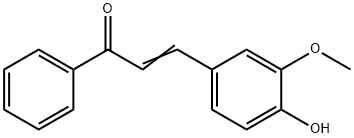 3-(4-Hydroxy-3-methoxyphenyl)acrylophenone Struktur