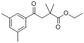 ETHYL 2,2-DIMETHYL-4-(3,5-DIMETHYLPHENYL)-4-OXOBUTYRATE Structure