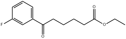 ETHYL 6-(3-FLUOROPHENYL)-6-OXOHEXANOATE Struktur