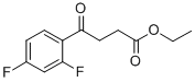 ETHYL 4-(2,4-DIFLUOROPHENYL)-4-OXOBUTYRATE Struktur
