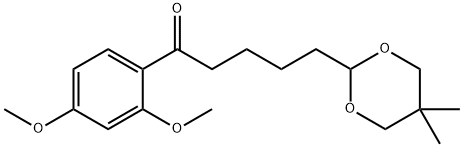 2',4'-DIMETHOXY-5-(5,5-DIMETHYL-1,3-DIOXAN-2-YL)VALEROPHENONE price.