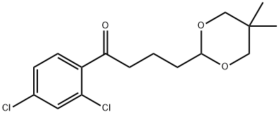 2',4'-DICHLORO-4-(5,5-DIMETHYL-1,3-DIOXAN-2-YL)BUTYROPHENONE Structure
