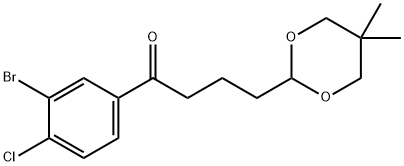 3'-BROMO-4'-CHLORO-4-(5,5-DIMETHYL-1,3-DIOXAN-2-YL)BUTYROPHENONE price.