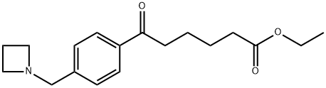 ETHYL 6-[4-(AZETIDINOMETHYL)PHENYL]-6-OXOHEXANOATE Struktur