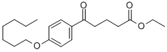ETHYL 5-(4-HEPTYLOXYPHENYL)-5-OXOVALERATE Struktur