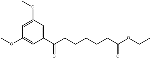 ETHYL 7-(3,5-DIMETHOXYPHENYL)-7-OXOHEPTANOATE Struktur