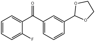 3'-(1,3-DIOXOLAN-2-YL)-2-FLUOROBENZOPHENONE price.