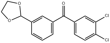 3,4-DICHLORO-3'-(1,3-DIOXOLAN-2-YL)BENZOPHENONE price.