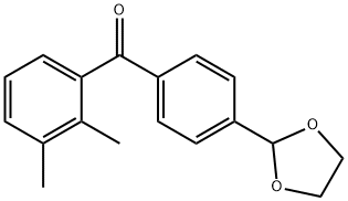2,3-DIMETHYL-4'-(1,3-DIOXOLAN-2-YL)BENZOPHENONE price.