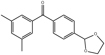 3,5-DIMETHYL-4'-(1,3-DIOXOLAN-2-YL)BENZOPHENONE price.