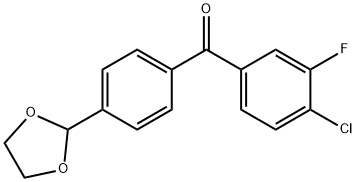 4-CHLORO-4'-(1,3-DIOXOLAN-2-YL)-3-FLUOROBENZOPHENONE price.