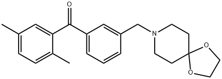 2,5-DIMETHYL-3'-[8-(1,4-DIOXA-8-AZASPIRO[4.5]DECYL)METHYL]BENZOPHENONE price.