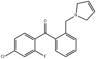 4-CHLORO-2-FLUORO-2'-(3-PYRROLINOMETHYL) BENZOPHENONE price.