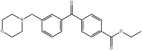 4'-CARBOETHOXY-3-MORPHOLINOMETHYL BENZOPHENONE Struktur