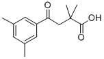 2,2-DIMETHYL-4-(3,5-DIMETHYLPHENYL)-4-OXOBUTYRIC ACID Structure