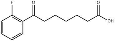 7-(2-FLUOROPHENYL)-7-OXOHEPTANOIC ACID Struktur